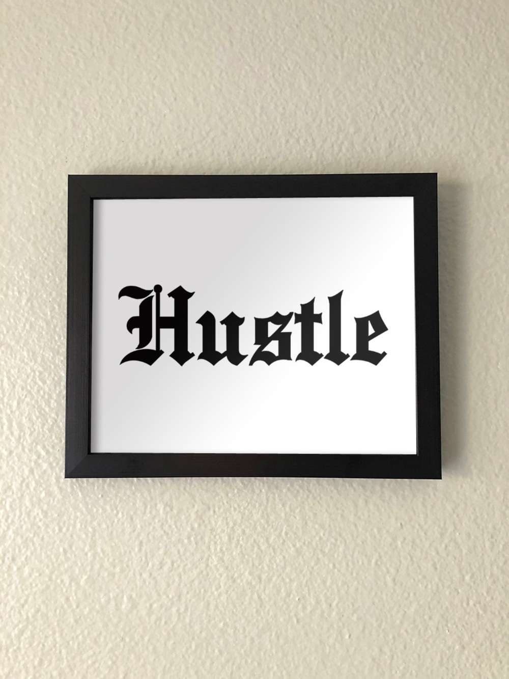 Motivational Hustle Quote Wall Art